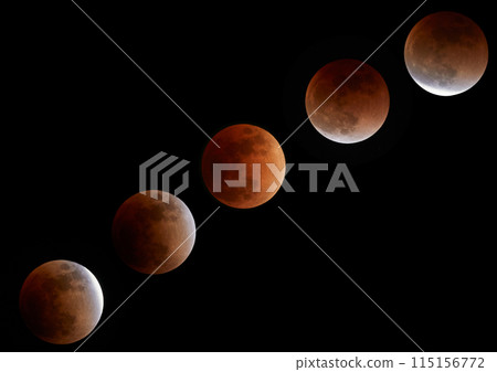 The transition of a total lunar eclipse 115156772