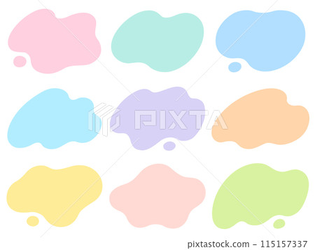 多彩不規則形狀框架組 115157337