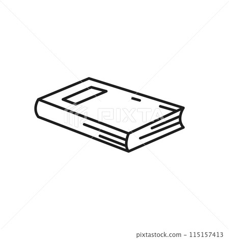book line vector icon design element template 115157413
