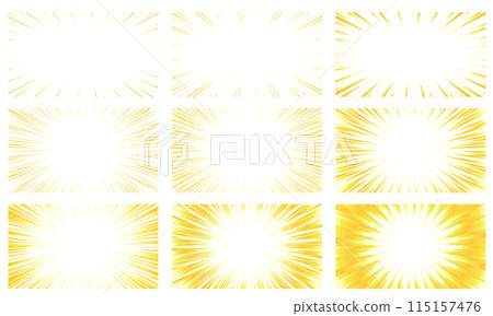 Yellow gradient line material set Yellow gradient line material set 115157476