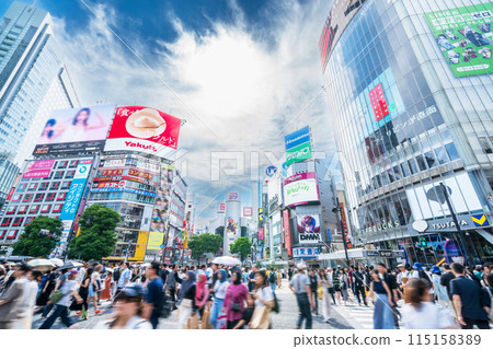 《東京》澀谷交叉路口風景 澀谷區 115158389