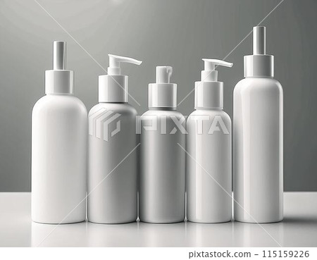 White bottle container White bottle container 115159226