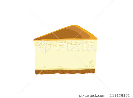 被烘烤的乳酪蛋糕的例證 被烘烤的乳酪蛋糕的例證 115159301