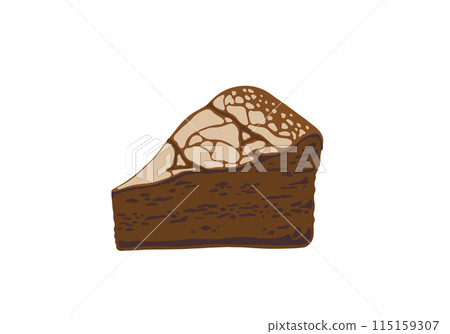 巧克力蛋糕的插圖 115159307
