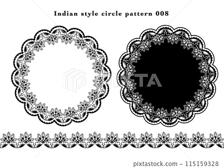 Indian style circular lace pattern material 008 Indian style circular lace pattern material 008 115159328