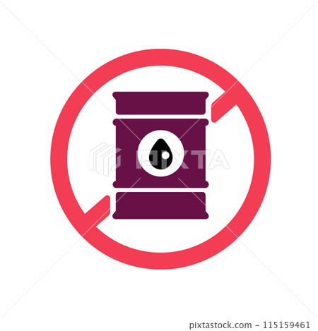 化石燃料減少/脫碳向量圖示說明（生態/生態/永續發展目標） 115159461