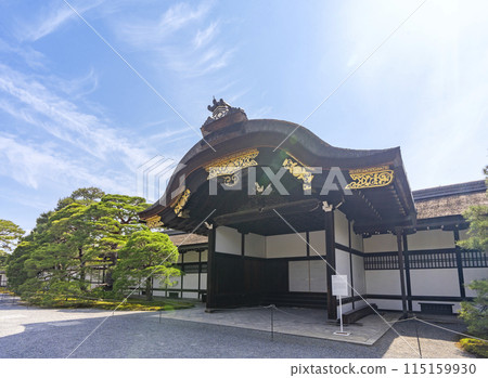 Kyoto Imperial Palace in the season of fresh greenery: Imperial carriage entrance Kyoto Imperial Palace in the season of fresh greenery: Imperial carriage entrance 115159930