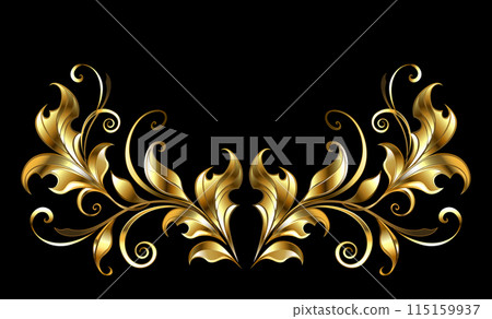 Gold symmetrical border 115159937