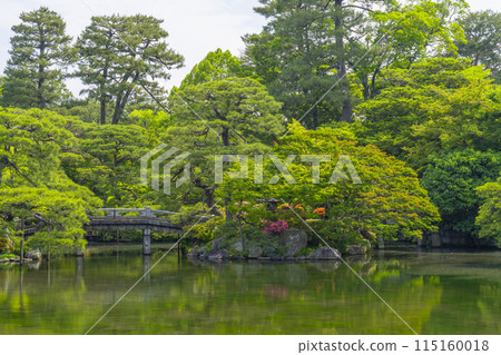 Kyoto Imperial Palace, Oike Garden, Keyaki Bridge and Horai Island Kyoto Imperial Palace, Oike Garden, Keyaki Bridge and Horai Island 115160018