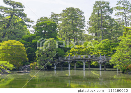京都御所、禦池花園、櫸橋、蓬萊島 115160020