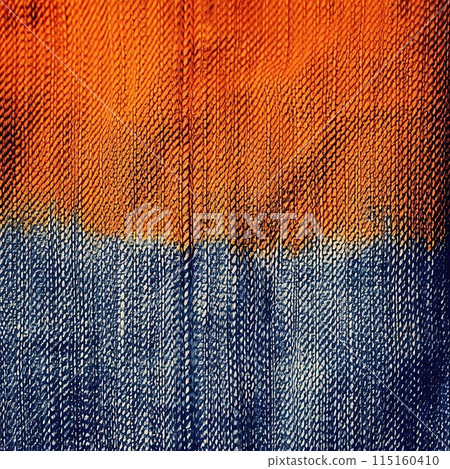 The texture of old, blue denim as a background. 115160410