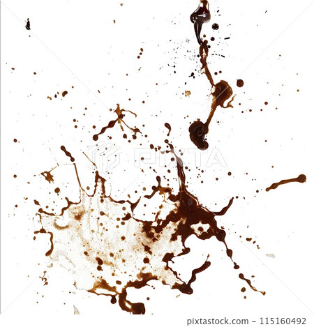 Spilled coffee, abstraction on brown paper. Spilled coffee, abstraction on brown paper. 115160492