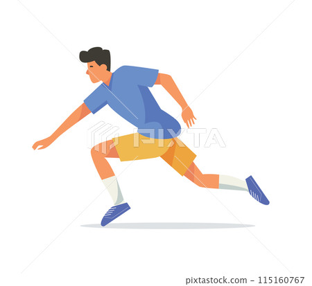 boy running vector illustration 115160767