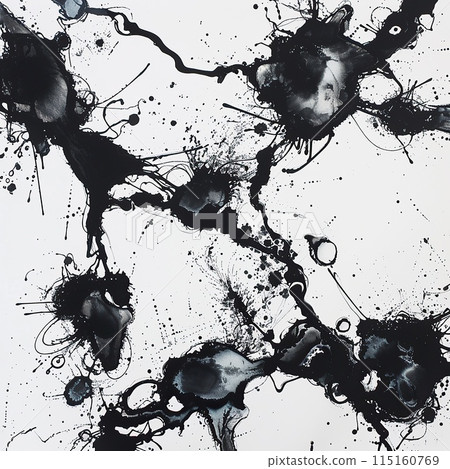 Grunge watercolor spots, blots. 115160769