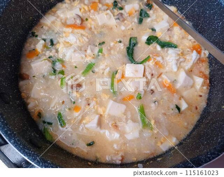 Homemade tofu rice porridge Homemade tofu rice porridge 115161023