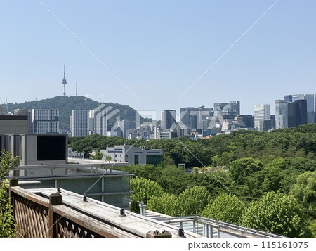 N Tower seen from the rooftop of Seoul National University Hospital, South Korea 115161075