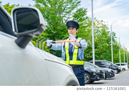 保安攔車 115161081