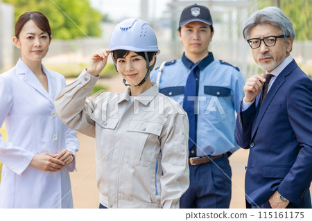 各種職業人士(商人、工程師、研究人員、保全) 各種職業人士(商人、工程師、研究人員、保全) 115161175