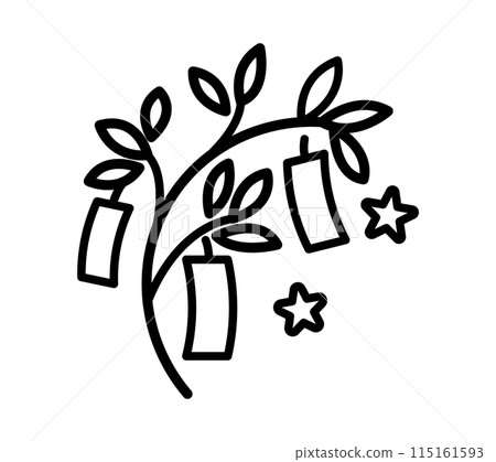 Simple Tanabata illustration 115161593