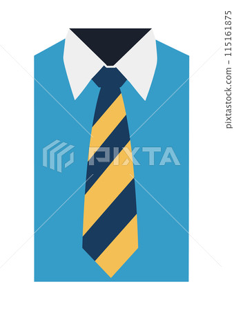 Blue dress shirt and tie Blue dress shirt and tie 115161875