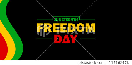 True Captivating Beautiful And Stunning Vector Design for Juneteenth Freedom Day Celebration 115162478