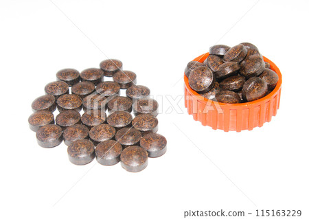 A picture of medicinens isolated on white background 115163229