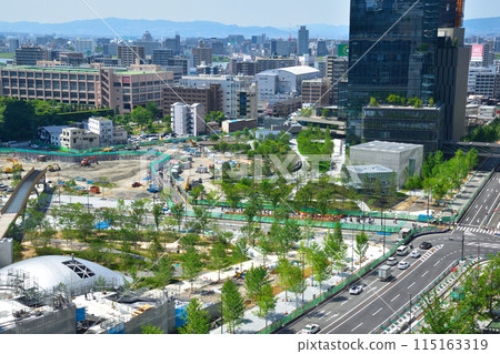 Gran Green Osaka construction site photographed on May 31, 2024 115163319