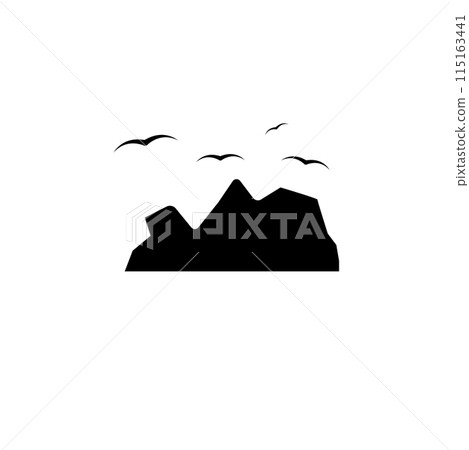 Garbage Dump, Litter Landfill Solid Flat Vector Icon Isolated on White Background 115163441