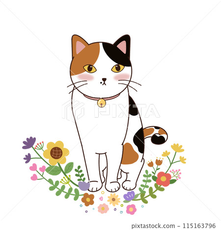 vector set of cute cat cartoon 115163796