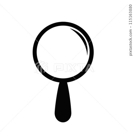 Magnifier, research icon symbol 115163880