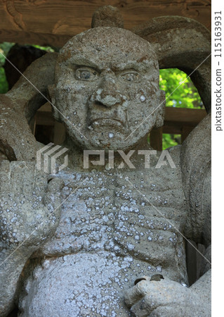 富貴寺仁王門的仁王不定形石像 115163931