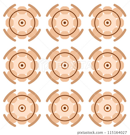 gear wheels set in flat icon with long shadow 115164027