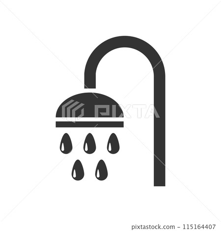Shower icon flat 115164407