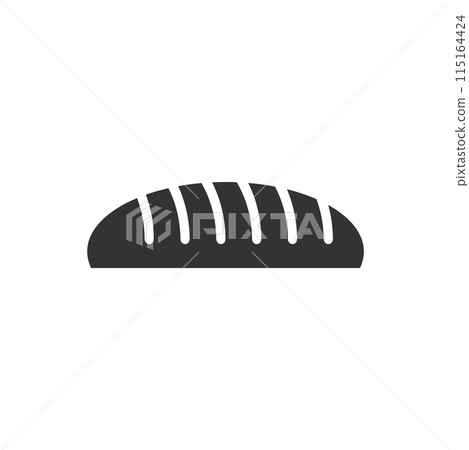 Bread icon flat 115164424