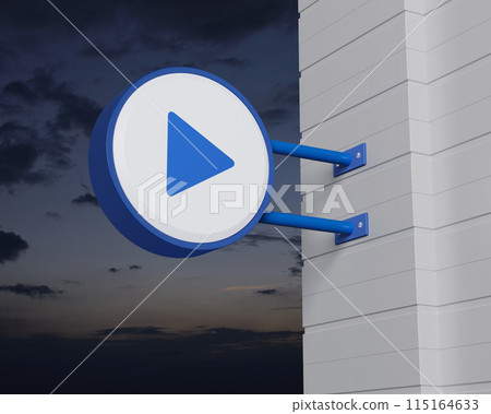 Business music online concept, 3D rendering 115164633