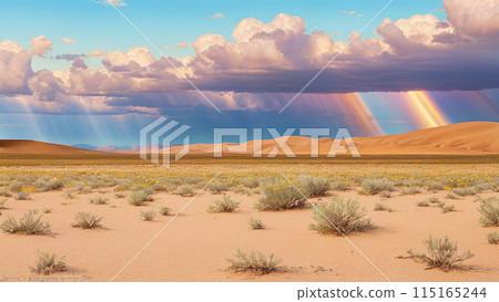 Mist lake panorama Mist lake panorama 115165244