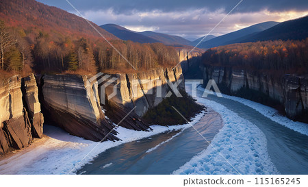 clouds over mountains 115165245