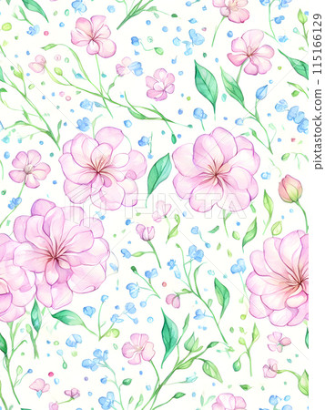 Seamless floral pattern 115166129