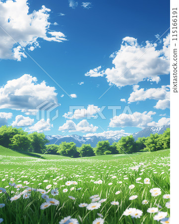 Refreshing summer meadow 115166191