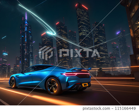 car in the city 115166449
