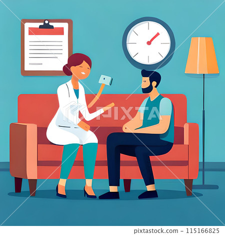 Pregnant woman, concept illustration 115166825