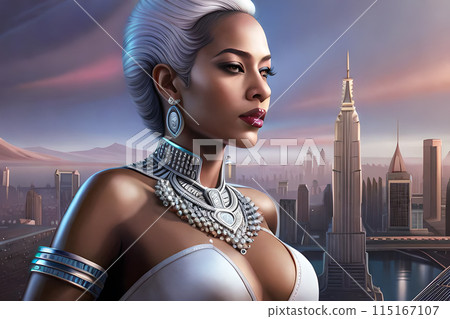 Science Fiction Beautiful Humanoid Cyborg Woman Conceptua Science Fiction Beautiful Humanoid Cyborg Woman Conceptua 115167107