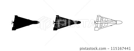 War drone Shahed, icon. 115167441
