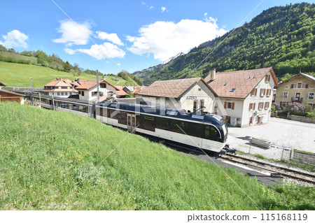 MOB Railway train on the Golden Pass Line 115168119
