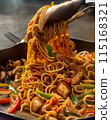 Chicken chow mein 115168321
