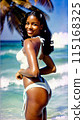 young Caribbean woman 115168325