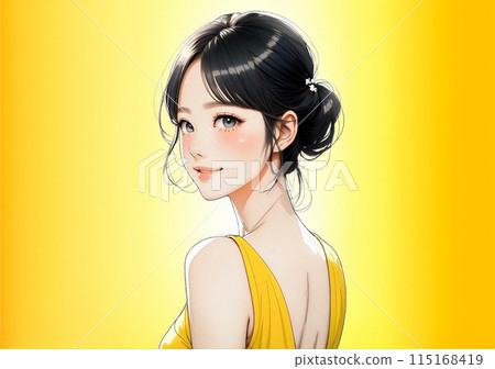 Illustration material of women and girls 115168419