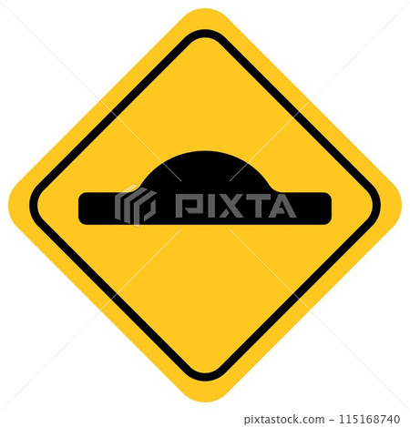 traffic sign, Cautionary Speed hump 115168740