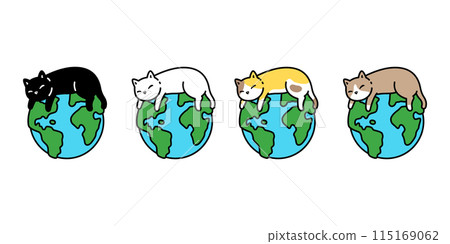 cat vector globe earth icon kitten calico neko pet cartoon character munchkin illustration symbol clip art isolated cat vector globe earth icon kitten calico neko pet cartoon character munchkin illustration symbol clip art isolated 115169062