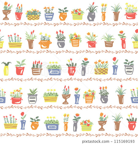 時尚可愛的簡約植物圖案, 時尚可愛的簡約植物圖案, 115169193